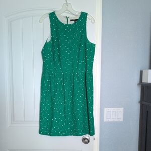 Cynthia Steffe Green Sleeveless Lace Overlay Mini Dress